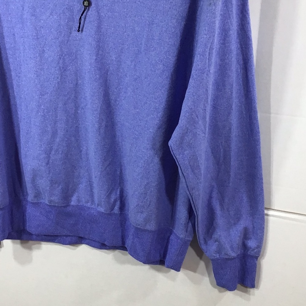 Turtleson heathered blue zip neck pullover XL NWOT - Picture 6 of 12